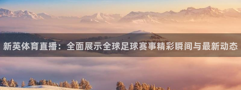 新英体育直播：全面展示全球足球赛事精彩瞬间与最新动态